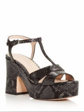 NIB Pour La Victoire “Nolla” Nickel Snake Platforms 7.5🏛️ Free Shipping!📦